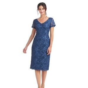JS Collections Soutache Embroidered Cocktail Dress NWT Size 4
